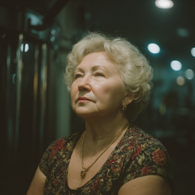 Активные пожилые люди занимаются фитнесом